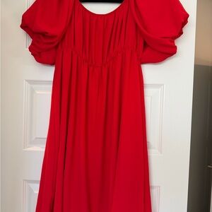 See You Monday Vibrant Red Dress